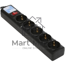 Сетевой фильтр, PC 1,9 м, 5 р, черный 10А, UPS(C14), SPG5-В2