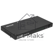 Разветвитель HDMI Cablexpert DSP-8PH4-03, HD19F/8x19F, 1 компьютер => 8 мониторов, Full-HD, 3D, 1.4v, каскадируемый