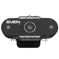 Веб-камера SVEN IC-915 1280x720, 30 кадр/с, USB Type-A, микрофон, шторка приватности, универсальное крепление