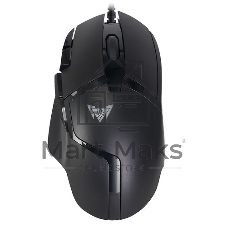 Мышь проводная Crown CMGM-901 черный, 4800 dpi, USB, кнопки - 8