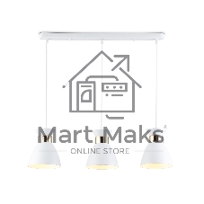 Светильник Ambrella light TR8466/3 WH/FGD белый/золото E27/3 max 60W 550*135*1000