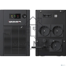 Источник бесперебойного питания Ippon Back Basic 1050S New Euro / 1050 ВА / 600 Вт / 3 x CEE 7 (евророзетка)