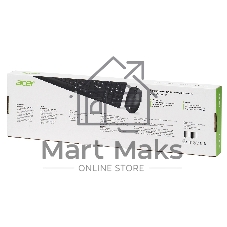 Комплект клавиатура+мышь Acer OMW141 проводной, USB, 1200 DPI, чёрный