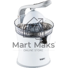 Соковыжималка Haier HJ-700 белый, цитрусовая, 100 Вт, 700 мл, механическое