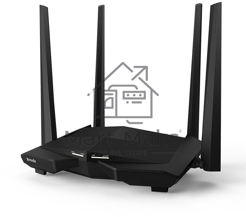 Двухдиапазонный AC1200 Гигабитный WiFi Маршрутизатор Tenda AC10U (AC 1200, LAN 3*10/100/1000, USB 2.0), 4 антенны 5dBi