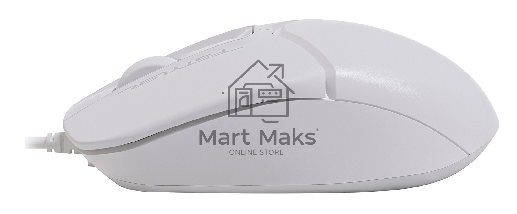 Мышь проводная A4Tech Fstyler FM12S белый, 1200 dpi, USB, кнопки - 3