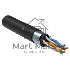 Витая пара ITK LC3-C5E04-329 F/UTP кат.5E 4x2x24AWG LSZH черный (305м)
