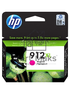 Картридж струйный HP 912XL 3YL82AE пурпурный (825 стр.) для HP OfficeJet 801x/802x
