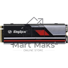Накопитель SSD KingSpec XG7000 XG7000-1Tb PRO, 1Tb, PCIe 4.0 x4, M.2 2280, NVMe, R/W 7400/6600, с радиатором
