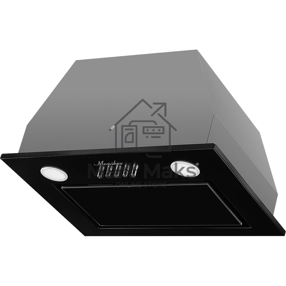 Вытяжка встраиваемая Monsher INNA 40 Noir черный, 40 см, 1200 куб. м/ч, 45 дБ