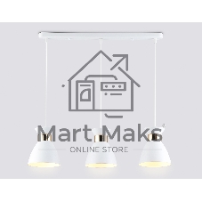 Светильник Ambrella light TR8466/3 WH/FGD белый/золото E27/3 max 60W 550*135*1000