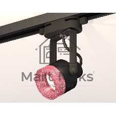 Светильник Ambrella light XT6602062 PBK/PI черный полированный/розовый MR16 GU10 (C6602, N6152)