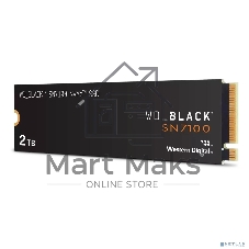 Накопитель SSD 2TB WD Black SN7100, M.2 2280, PCI-E 3x4, R/W - 7250/6900 Mb/s 3D-NAND TLC