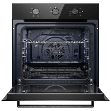 Духовой шкаф MONSHER MOE 6023 Static Noir, High-Tech, 78 л, поворотное управление, таймер, 6 режимов, макс. температура 310 градусов, энергоэффективность А, цвет черный