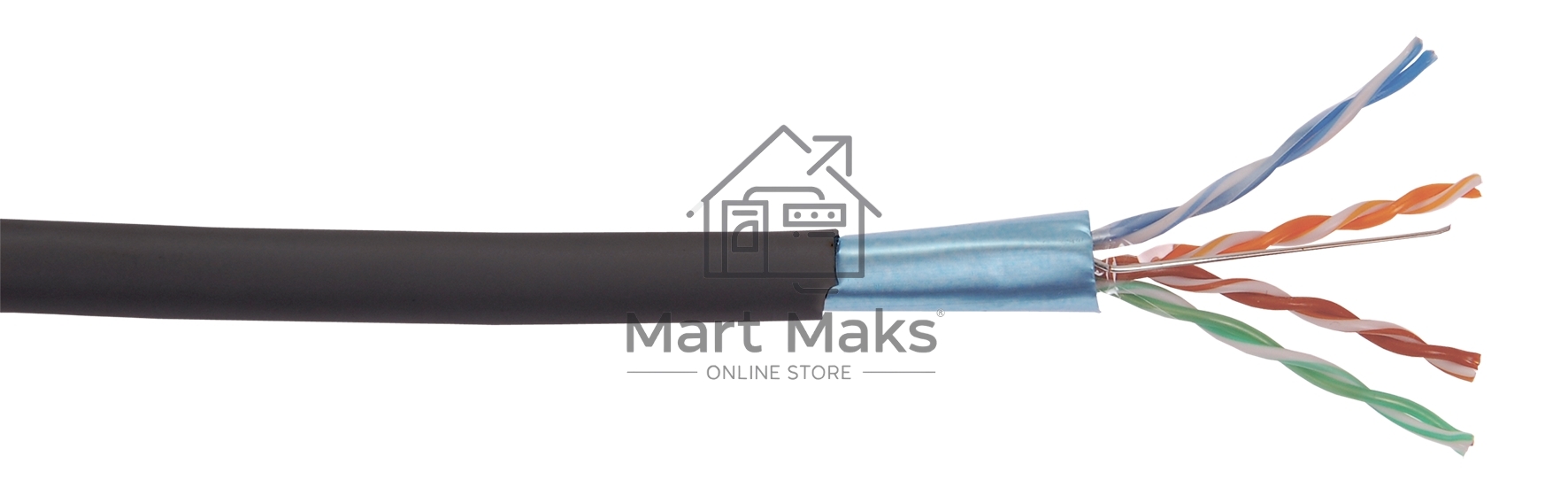 Витая пара ITK LC3-C5E04-329 F/UTP кат.5E 4x2x24AWG LSZH черный (305м)
