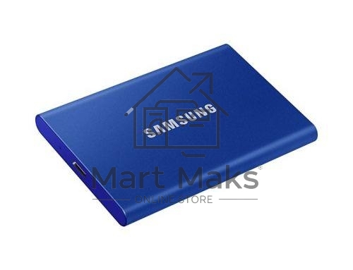 Твердотельный накопитель Samsung SSD 2TB T7, USB Type-C, R/W 1000/1050MB/s, Blue