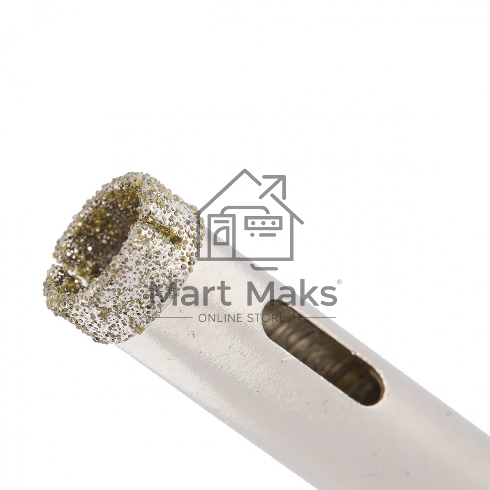 Сверло алмазное Matrix по керамограниту, 8 х 67 мм, 3-гранный хвостовик 2 шт.