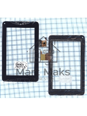 Сенсорное стекло (тачскрин) C118195A2-GG черное