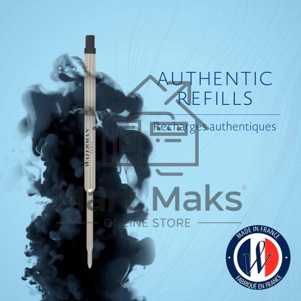 Стержень шариковый Waterman Standard Maxima (CWS0944480) M 1мм, черные чернила, блистер