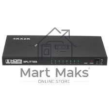 Разветвитель HDMI Cablexpert DSP-8PH4-03, HD19F/8x19F, 1 компьютер => 8 мониторов, Full-HD, 3D, 1.4v, каскадируемый