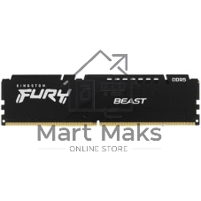 Оперативная память Kingston Fury Beast Expo, DDR5, 8Gb (1x8Gb), 6000MHz, CL30, DIMM, с радиатором, черный