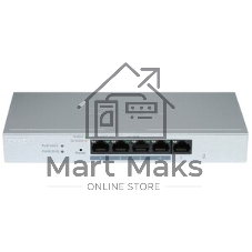 Коммутатор ZYXEL Web-managed Gigabit PoE Switch Zyxel GS1200-5HPv3, 5xRJ-45: 1G (4xPoE+), 68W PoE budget, desktop, fanless
