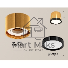 Светильник Ambrella Light XS8121001 PYG/PBK золото желтое полированное/черный полированный GX53 (C8121, N8113)