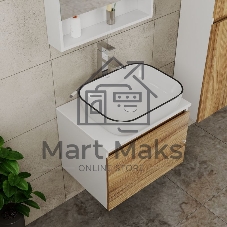 Комплект для ванной, 4 предмета (тумба Bau Dream 60 + раковина BAU 50х40, белая + смеситель Hotel Still, выпуск клик-клак, белый)