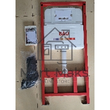 Инсталляция BAU PRO для подвесного унитаза, клавиша смыва из стекла BAU Dream дизайнерская, белая