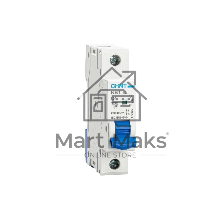 Выключатель автоматический CHINT NB1-63 1P 4A 6кА х-ка C