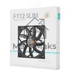 Вентилятор для корпуса DEEPCOOL FT12 SLIM черный, 120 мм, 1850 об/мин, 25.6 дБ, 4 pin
