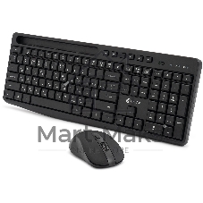 Комплект клавиатура+мышь Oklick S275W беспроводной, USB, 1600 DPI, чёрный