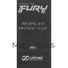 Оперативная память Kingston Fury Beast, DDR5, 32Gb (2x16 Gb), 6400 MHz, CL32, радиатор, RGB, белый