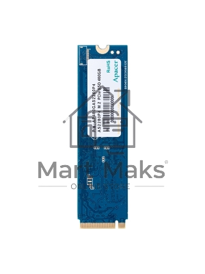Накопитель SSD Apacer AS2280P4, 256Gb, M.2 2280, PCIe 3.0 x4, NVMe, R/W 2100/1300