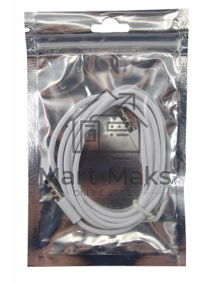 Аудиокабель Rexant 3,5 мм штекер-штекер 1 м белый