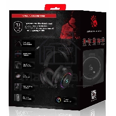 Гарнитура Bloody G521 чёрный, проводная, USB