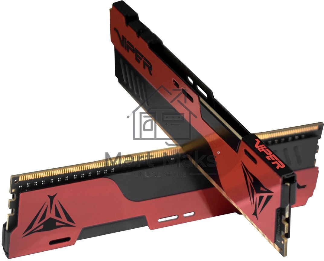 Оперативная память Patriot Viper Elite II, DDR4, 32GB (2x16 GB), 2666 MHz, CL16, DIMM, радиатор, красный