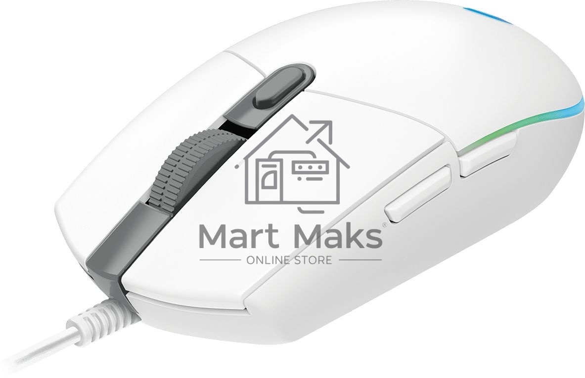 Мышь проводная Logitech G102 LIGHTSYNC белый, 8000 dpi, USB, кнопки - 6