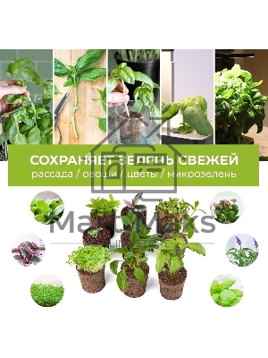 Набор питательных губок Cactus CS-SPONGE-11 для проращивания для CS-LEDPOT-11/SMARTPOT-11 (упак.:11шт) пакет