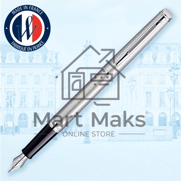 Ручка перьевая Waterman Hemisphere (CWS0920410) Steel CT F сталь нержавеющая, подарочная коробка