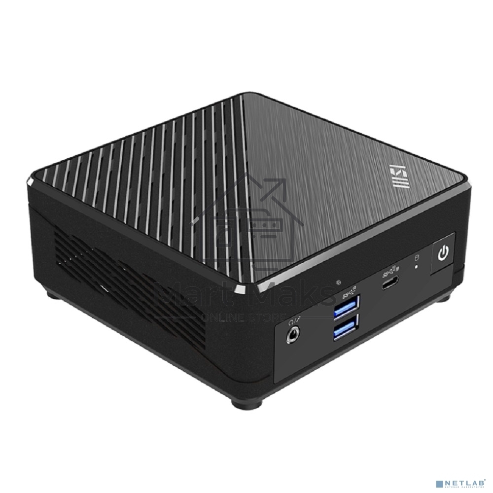 Неттоп MSI Cubi N ADL Intel Processor N200, 4Gb DDR4 SO-DIMM, 128GB SSD M.2, Intel UHD Graphics, noDVD, WiFi, BT, 65W, no keyboard&mouse, WinPro11, 1y war-ty (9S6-B0A911-211)