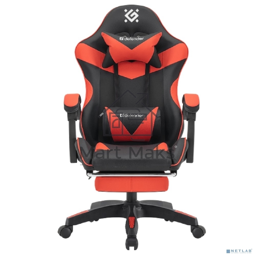 Кресло игровое Defender 64057 TORNADO BLACK/RED PU