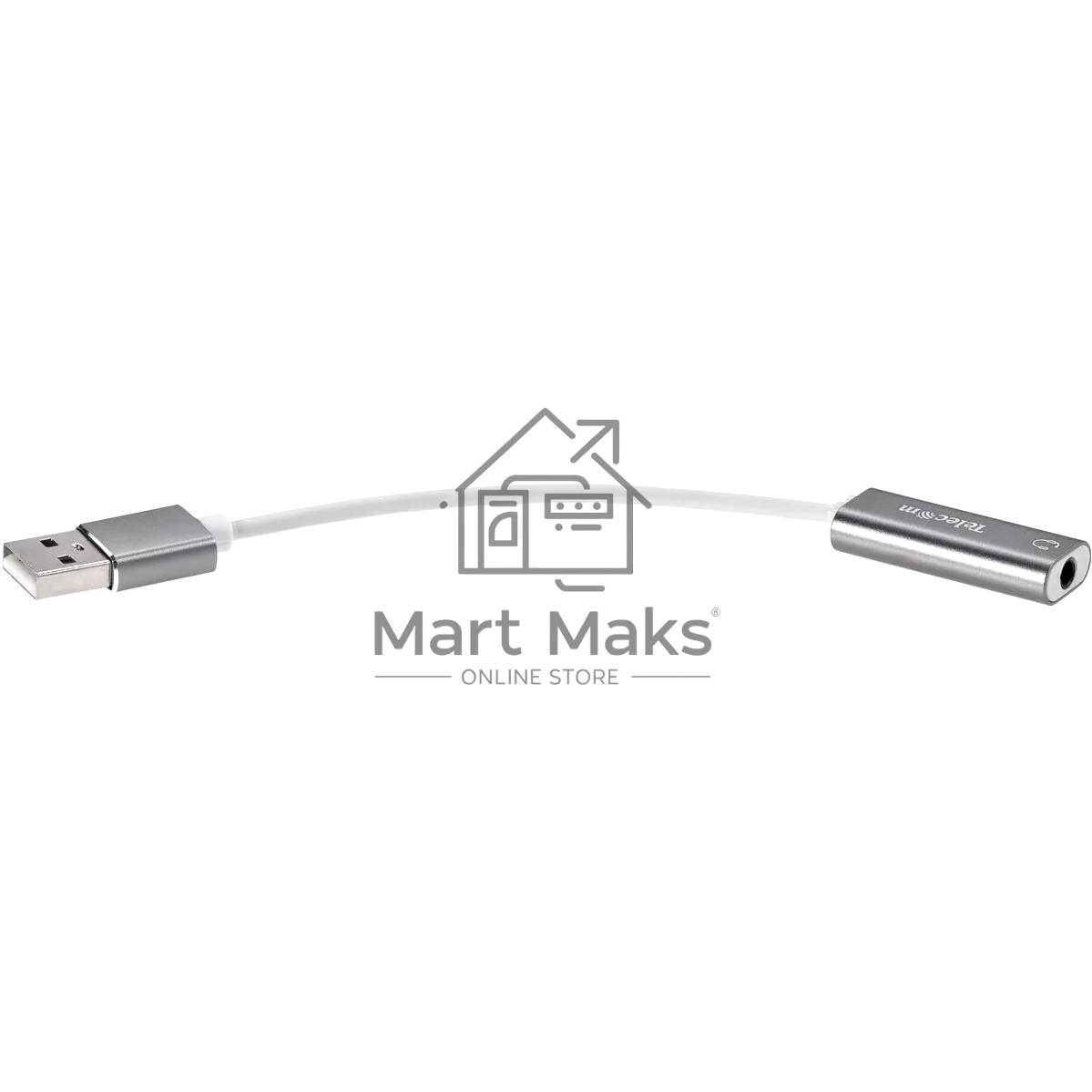 Переходник аудио USB2.0(M)-->3.5мм F (гнездо) Telecom 0.1м