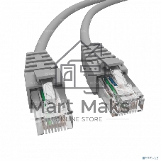 Патч-корд NTSS NTSS-PC-UTP-RJ45-5e-1.0-LSZH-GY NTSS-PC-UTP-RJ45-5E-1.0-LSZH UTP RJ-45 вил.-вилка RJ-45 кат.5E 1м серый LSZH (уп.:1шт) 26AWG
