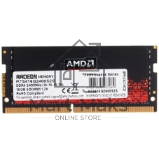 Оперативная память AMD Radeon R7, DDR4, 16Gb (1x16Gb), 2400MHz, CL16, SO-DIMM