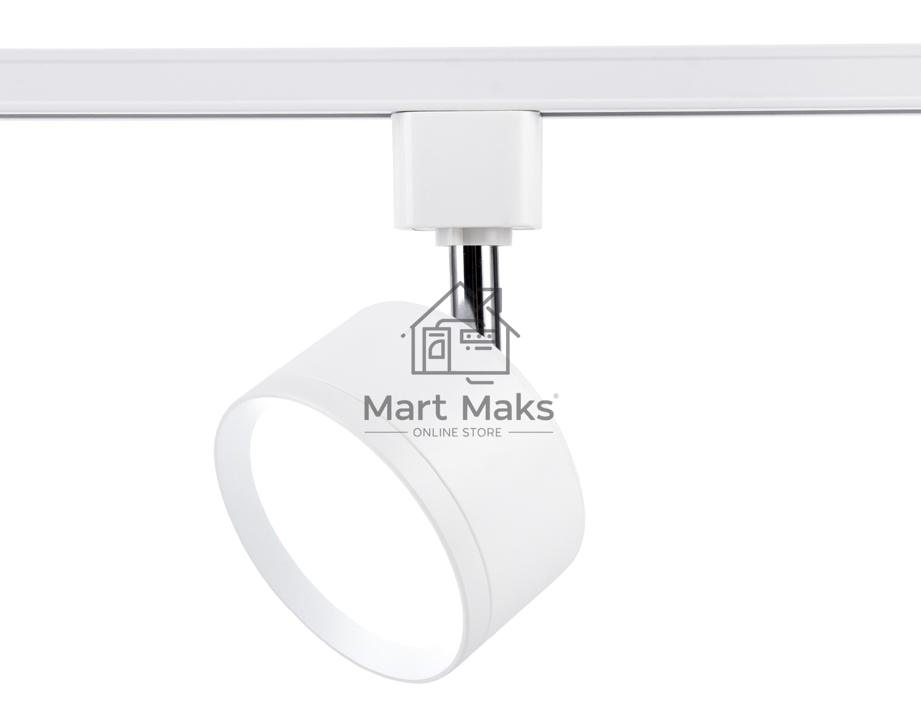 Трековый однофазный светильник Ambrella light GL5356 WH белый GX53 max 12W