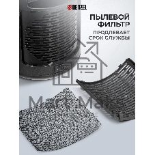 Тепловентилятор керамический Denzel DTFC-2000, 1000/2000 Вт, 20 м2, пульт, 3 режима, термостат