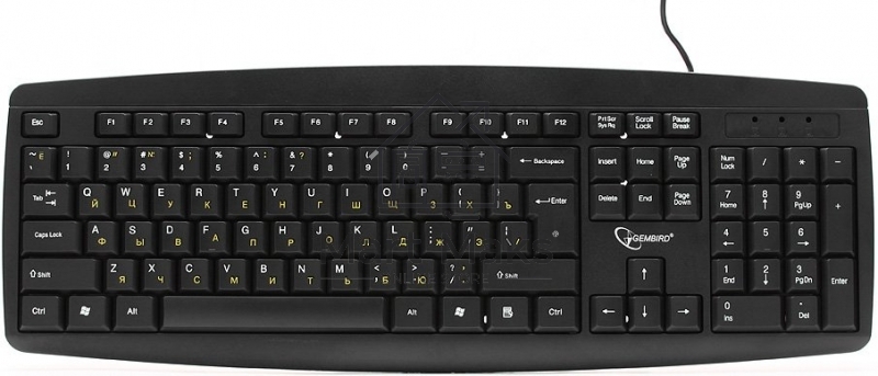 Клавиатура Gembird KB-8351U-BL проводная, USB, черный