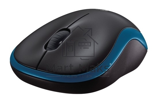 Мышь беспроводная Logitech M185 синий, 1000 dpi, радиоканал, USB, кнопки - 3