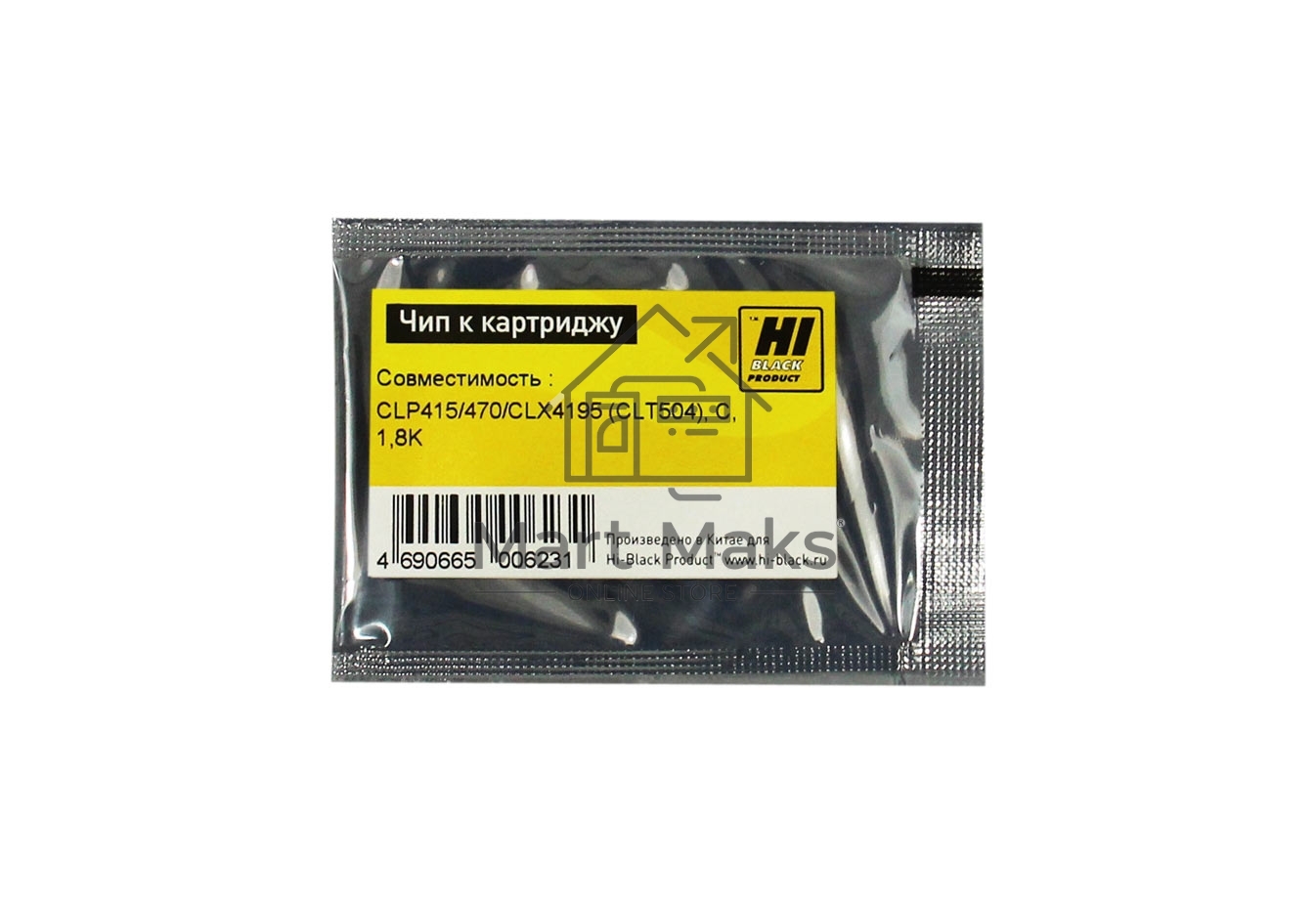 Чип к картриджу Samsung CLP-415/470/CLX4195 (Hi-Black), CLT504, 1.8K, C